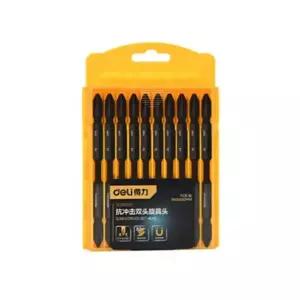델리 십자 드라이버 드릴용 비트 10개 세트 PH2x100mm co-01368 (3B914)작업용 수리 가정용 산업용 공업용