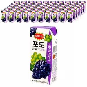 델몬트 포도 드링크 190ml 32팩x3 무료배송