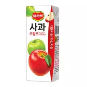 (190mlx32팩) 델몬트 드링크 사과/비타민/성장기/선물/파티/생일/간편섭취/학교생활/야외활동/피크닉