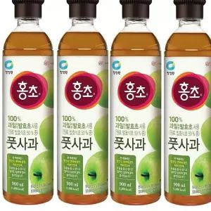 청정원 홍초 대상 풋사과 900ml x 4개 식초 서치생활