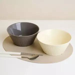 세라믹 면기 2P세트/그릇/대접/예쁜/업소용/국물/요리/면/봉지라면/중화/우동/비빔/식당/분식집/소면기