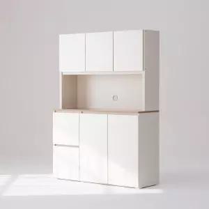 두리앳가구 멀티 주방수납장 서랍형 1200 상하부장세트 홈카페 그릇장 키큰