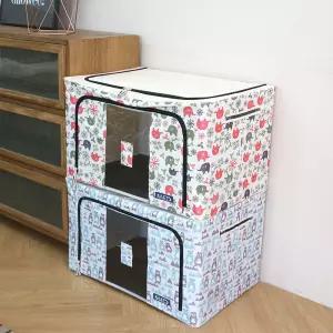 캐릭터 원단 패브릭 와이어 리빙박스 100L 고급형 2개