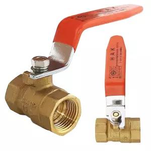 수드림 볼밸브(2757) 15A 황동 니플 수도용 배관자재 볼벨브 중간벨브