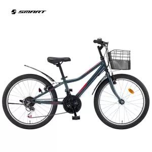 스마트 리얼텍GS22 초등학생 MTB 자전거 2026년 (22인치/ 21단/ 바구니/흙받이)
