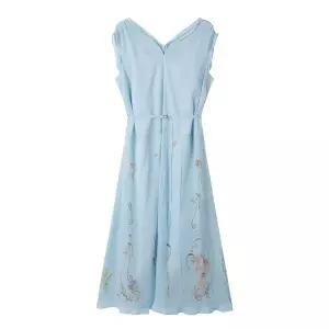 [듀엘](의정부점)플라워 프린트 쉬폰 원피스 D253MSE007