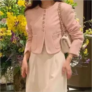 여자 단아한 트위드자켓 세미크롭 숏재킷 3컬러 하객룩