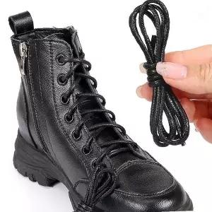 왁스 워커 신발끈 군화 부츠 등산화 교체용 끈 통끈 블랙 남성 여성 공용 신발