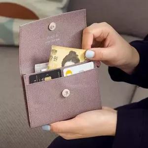 6색 1개 고급 카드 월렛 포켓 지갑 지폐 신용 분리 수 반지갑 여성카드지갑 주얼리소품