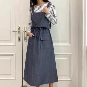 [H스타일](DK)청멜빵건빵OPS 봄 여성 데님 원피스