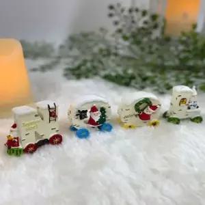 노엘 산타 4p set 선반장식품 인형소품 인테리어장식인형 빈티지소품 인테리어장식품