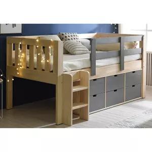 우드 서랍형 아이방 낮은 키즈 벙커침대 (싱글) 초등학생 초등학생방 2단