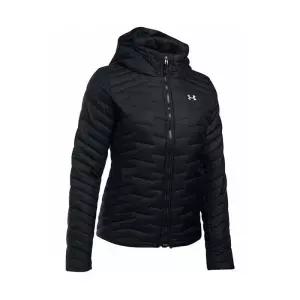[언더아머]언더아머 여성 콜드기어 리액터 후드 패딩점퍼 자켓 블랙 1303112-001