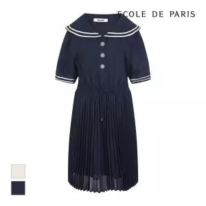 [에꼴드파리/드라로얄] 세라카라 플리츠 원피스_RB36WOCM34Z