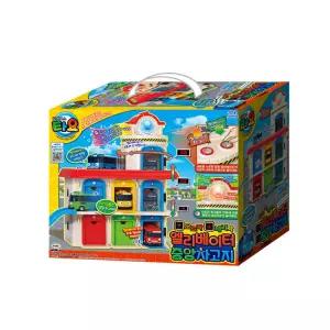 타요 엘리베이터 중앙차고지 미니카 자동차 미끄럼틀 작동완구 소품 캐릭터 선물