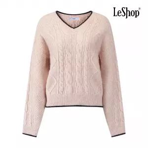 [AK수원점] [르샵] V넥 피셔 꽈배기 울 니트 (BQ2KP006A)