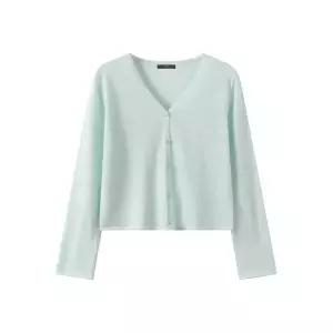 [하프클럽/르샵]시스루 브이넥 루즈핏 니트 가디건 (DQ2CK012A)