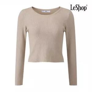 [AK수원점] [르샵] 라운드넥 골지 숏 니트 (BQ3KP003A)