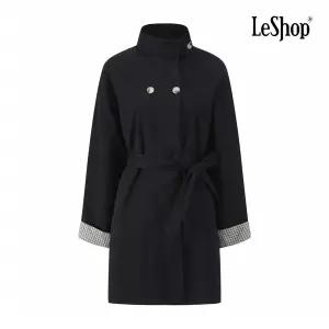 [AK수원점] [르샵] 체크 롤업 소매 스트랩 트렌치 코트 (BQ2CT001A)