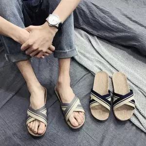 오너클랜 인기상품 크로스 왕골 슬리퍼 DS-0196 [WA01131_260421]