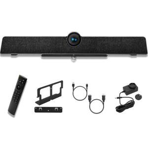 파일 4K USB 회의실 카메라 시스템 120 FOV(5배 줌 AI 자동 프레임 에코 캔슬링 홈 오피스용 8M 마이크 픽업 회의 시스템 스카이프 마이크로소프트 팀즈 PC 포함)