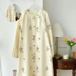 산모원피스 트루리즈 수유원피스 와플에어 순면파자마 산후조리원