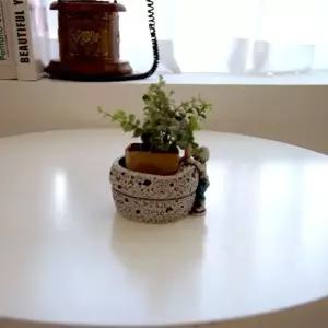 데일리데코 전통 멧돌 화분 전통화분 카페인테리어 새해선물 개업선물 집들이선물