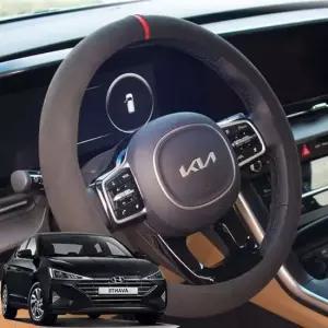 더뉴아반떼AD 스웨이드 핸들커버 핸들카바 자동차핸들커버