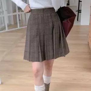 여자 테니스치마 플리츠 빅사이즈 울 체크 미니스커트_5