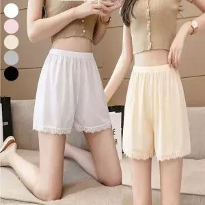 밑단 레이스 이너 여자 여름 잠옷대용 시원한 속바지 WFLOZZN