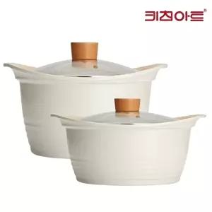 [키친아트]키친아트 베이직 IH 세라믹코팅 냄비 곰솥2종24+26