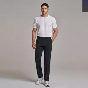 [옷자락]남자 매직히든밴딩 시어서커 스판 스트레이트 슬랙스