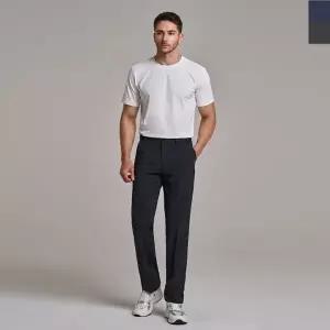 남자 매직히든밴딩 시어서커 스판 스트레이트 슬랙스