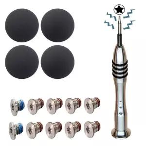 SLAUNT 4팩 고무발 10개 수리 교체용 나사 맥북 프로 레티나 A1425 A1502 A1398 13인치 15인치 하단 케이스