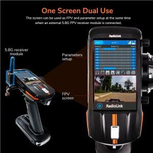 Radiolink RC8X 2.4G 8채널 리모컨 4.3인치 LCD 터치스크린 TBS CRSF R8FG R4FGM 호환 RC 장치용