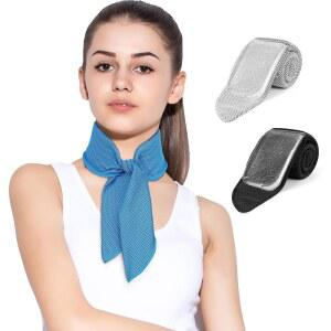 탑액시 쿨링 넥 랩, 탈착식 패브릭 커버 220g 고 u2011Efficiency Gel, 더운 날씨를 위한 쿨러, 누수 방지 아이스 팩, 360 소프트 쿨 릴리프