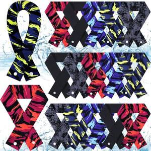 타팝 카모 쿨링 넥 랩스 벌크와 스냅 버튼 아이스 스카프 반다나 헤드밴드로 더운 날씨 야외 쿨러 제공