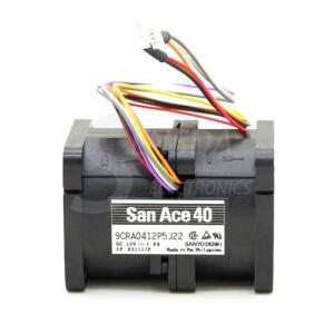 Sanyo origINA 호환l 9cra0412p5j22 dc 12 v 1.4a 4056 4 cm 40mm 1u 케이스 서버 인버터 축 방향 냉각 팬