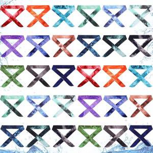 렌웬 쿨링 넥 랩 반다나 타이 다이 쿨러 아이스 스카프 헤드밴드 여성 남성용 더운 날씨용