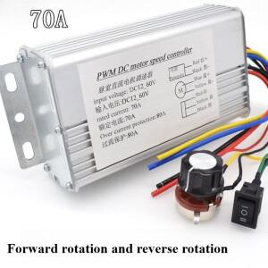 DC 12V-60V 70A 4000W 내구성 모터 PWM 속도 제어 브러시 컨트롤러 전동 스쿠터 자전거용 교체품 휴대용