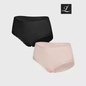 [라보라]여성 기능성 편안한 쿨 인견 미디팬티 2종 택1