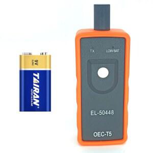 [미국배송] 쉐보레 캐딜락 뷰익 GMC 타이어 압력 센서 리셋 도구 EL 50448용 배터리 GM TPMS 리러닝 포함