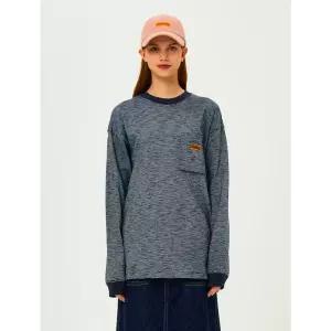 코닥 코다커리 스트라이프 긴팔 티셔츠 NAVY 193319