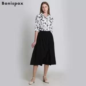 보니스팍스 우븐 치마 배기 팬츠