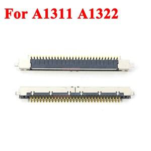 2pcs iMac 21.5 27 A1311 I-PEX LCD LED LVDS 케이블 커넥터 30 핀 실버 2009 년