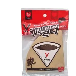 하니 V타입 커피필터 40매 1인~4인용 핸드드립 여과지