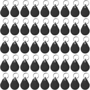 100PCS 13.56MHz UID 키포브 IC RFID 토큰 NFC 태그 재작성 및 쓰기 가능 접근 제어 키카드 진입 시스템용