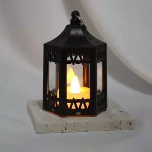 블랙미니캔들워머 미니캔들 캔들케이스 랜턴 -블랙