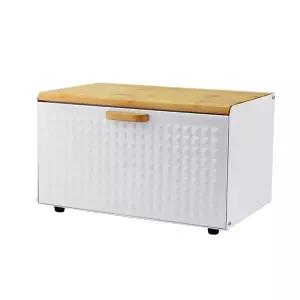 빵 보관함 브레드박스 정리함 철제 식탁 원목