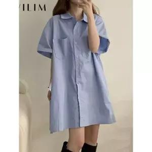 [귈림] 아웃포켓 셔츠 미니원피스(G4MOP150P)